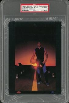 1983-85 Nike Poster Cards #858 Michael Jordan Blue & Black – PSA GEM MT 10 "1 of 1!"